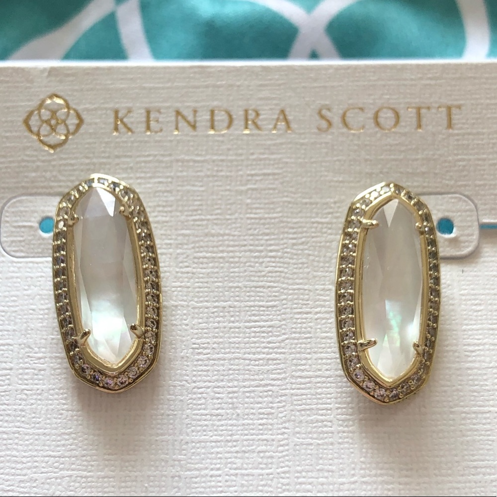Kendra Scott Aston Studs & Arielle Ring Ivory MOP